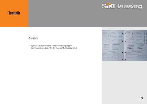 Schadenkatalog - Sixt