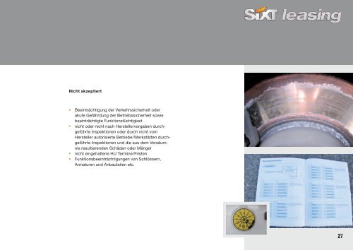 Schadenkatalog - Sixt