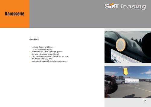 Schadenkatalog - Sixt