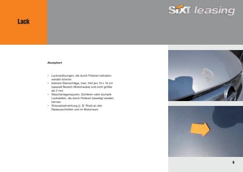 Schadenkatalog - Sixt