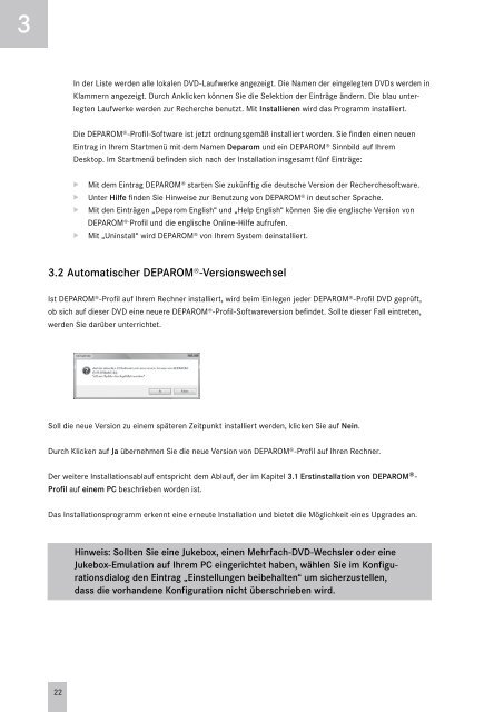 DEPAROM Handbuch 5.8.0