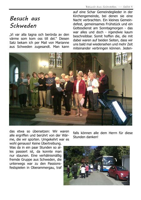 Kirchenfenster - Evangelisch-Lutherische Kirchengemeinde Vehlen