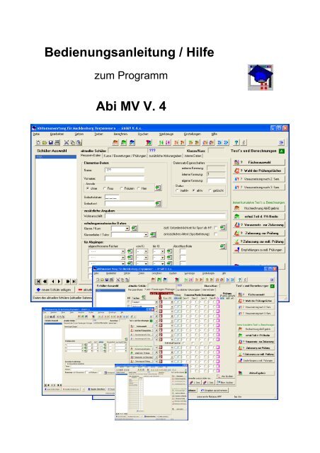 Bedienungsanleitung / Hilfe Abi MV V. 4 - lern-soft-projekt