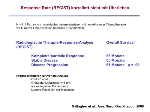 Pathologie Bochum Tumorregression und ... - GI-Oncology