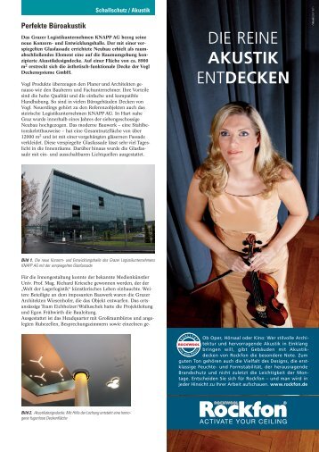 Artikel lesen - Vogl Deckensysteme