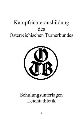 Einleitung - Allgemeines - ÖTB Österreichischer Turnerbund