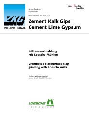 Zement Kalk Gips Cement Lime Gypsum - Loesche India