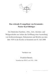 Das reitende Evangelium von Krummin - Pastor Karl Böttiger