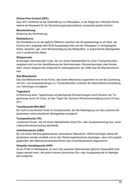 Leitfaden Geschäftsprozesse Bilanzkreismanagement ... - GASPOOL