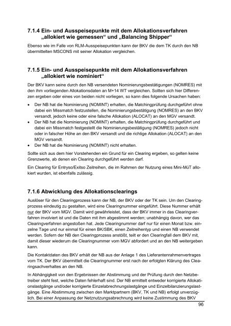 Leitfaden Geschäftsprozesse Bilanzkreismanagement ... - GASPOOL