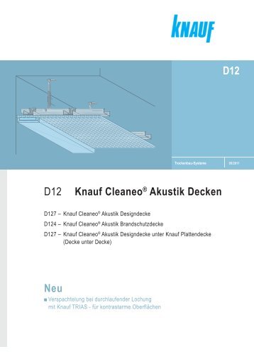 D 12 Knauf Cleaneo Akustik Decken