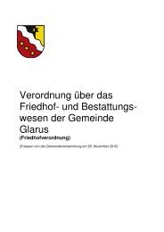 Friedhofverordnung Glarus_GV_26.11.2010 - Gemeinde Glarus