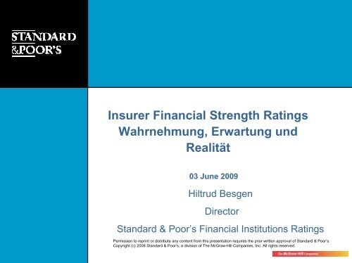 Insurer Financial Strength Ratings Wahrnehmung, Erwartung und ...