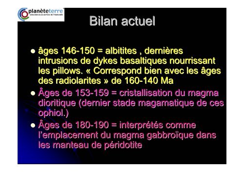 Stratigraphie, stratotype, couches limites