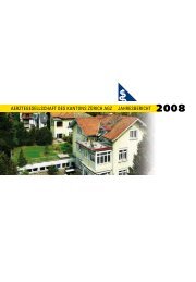 Jahresbericht 2008 - Ärztegesellschaft Zürich