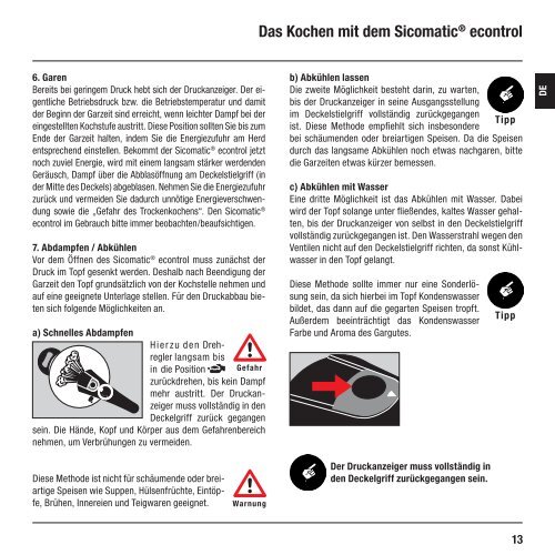 [PDF] Gebrauchsanleitung Sicomatic® econtrol - Silit