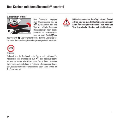 [PDF] Gebrauchsanleitung Sicomatic® econtrol - Silit