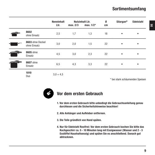 [PDF] Gebrauchsanleitung Sicomatic® econtrol - Silit