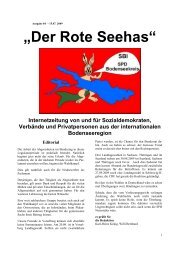 „Der Rote Seehas“ - SP Appenzell Ausserrhoden