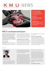 Ausgabe Sommer 2013 - KMU Verband Winterthur und Umgebung