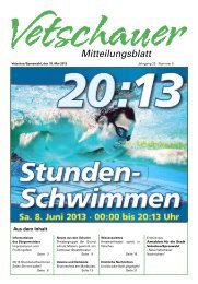 Mitteilungsblatt - Vetschau/Spreewald