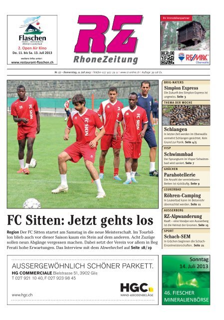 Download ePaper als PDF - Regional-Zeitung RZ