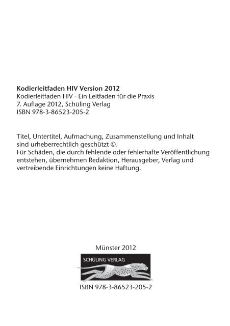 Kodierleitfaden HIV - Kodieren mit Kodierleitfaden