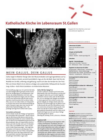 Katholische Kirche im Lebensraum St.Gallen Jugendarbeit - (Dekanat ...