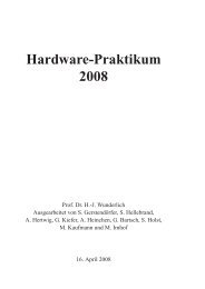 Hardware-Praktikum 2008 - Institut für Technische Informatik