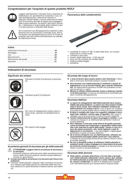 HSE 45 V HSE 55 V HSE 65 V HSE 45 V HSE 55 ... - WOLF-Garten NL