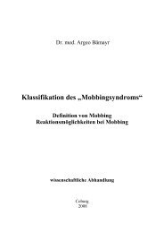 Reaktionsmöglichkeiten bei Mobbing - baemayr.net