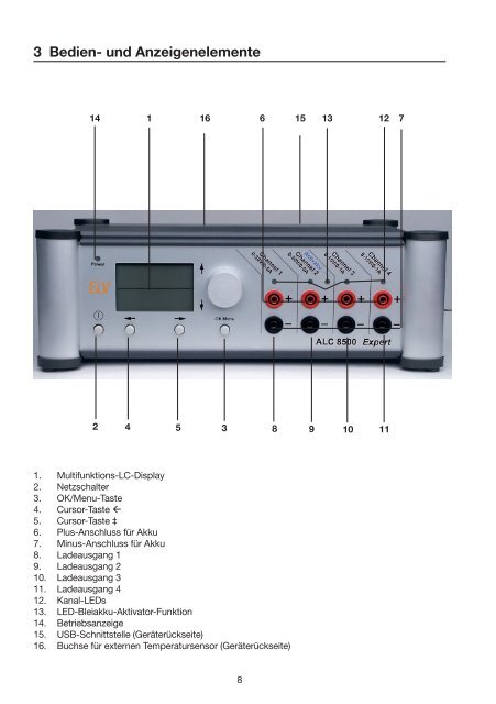 Akku-Lade-Center Battery Charging Centre ALC 8500-2 ... - Batimex