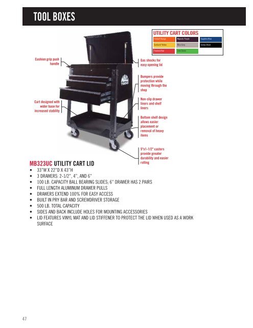 47 Mb323uc Utility Cart L