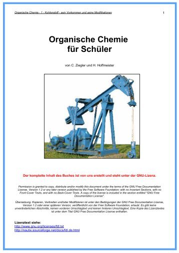 Organische Chemie für Schüler - Hoffmeister.it