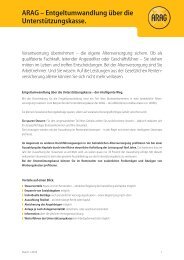 106.6 kB PDF Flyer Unterstützungskasse PDF - beim ARAG ...