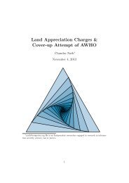 Land Appreciation Charges & Cover-up Attempt of AWHO