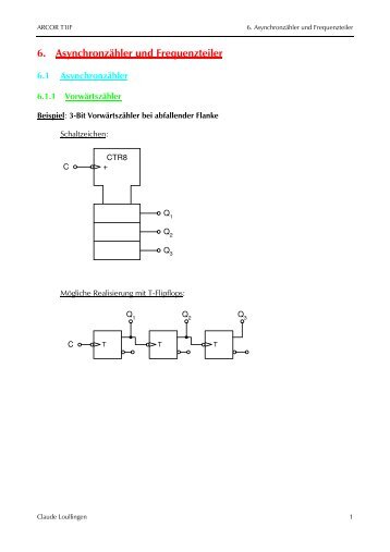 6. Asynchronzähler und Frequenzteiler - Claude Loullingen