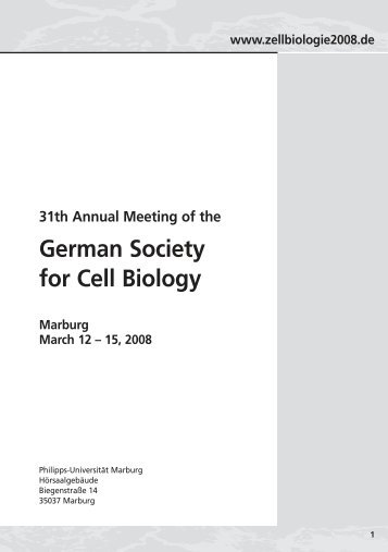 31th Annual Meeting of the German Society for Cell Biology - MCI