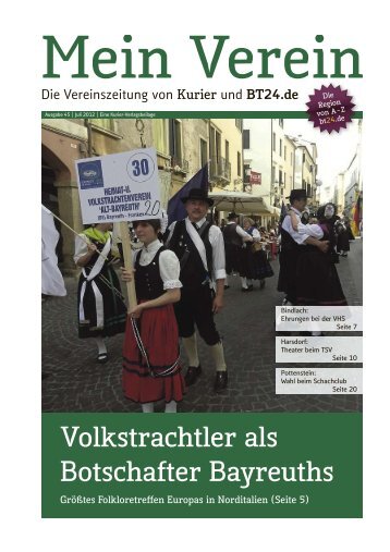 Volkstrachtler als Botschafter Bayreuths - Mein Verein ...