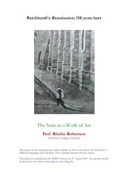 The State as a Work of Art - Medium Aevum