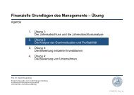 Übung - Lehrstuhl für Unternehmensführung - Friedrich-Alexander ...