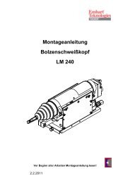 Montageanleitung Bolzenschweißkopf LM 240