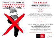 no ballet - Theater Im Pfalzbau