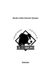 Border Collie Club der Schweiz Statuten - Border Collie Club Schweiz