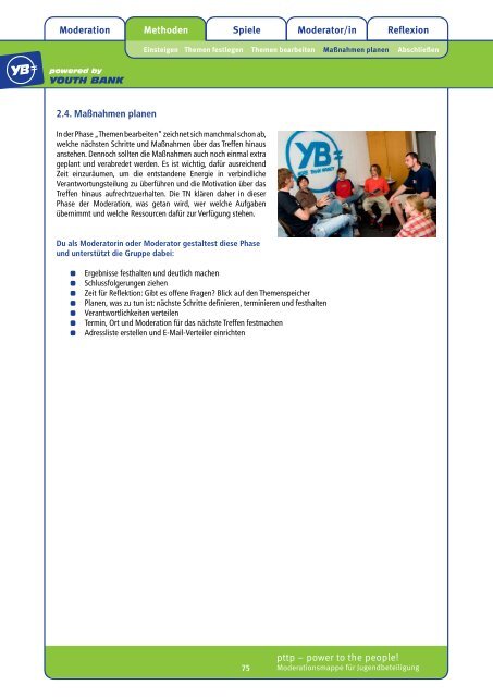 Moderationsmappe für Jugendbeteiligung - Youth Bank