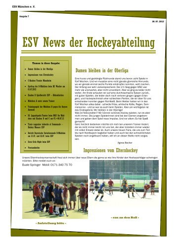Newsletter Nr. 8 - ESV München