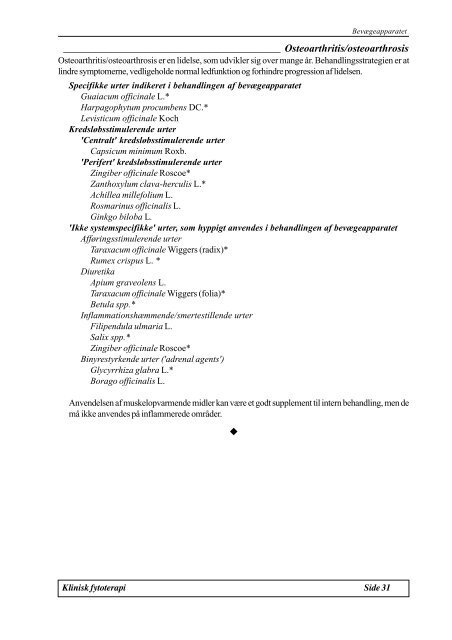 Modul G1.9 Klinisk Fytoterapi - Asclepius.dk