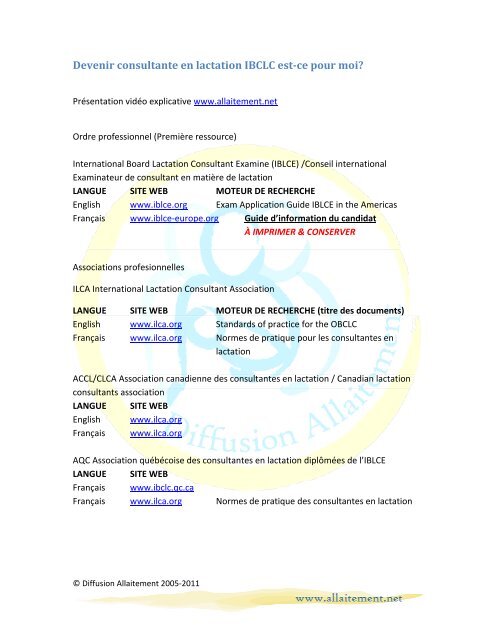 Formation Lactation humaine et allaitement maternel