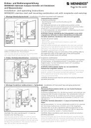 und Bedienungsanleitung Installation- and operating ... - Mennekes