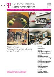 Unterrichtsblatt Nr. 04/1999 - Deutsche Telekom Training GmbH ...